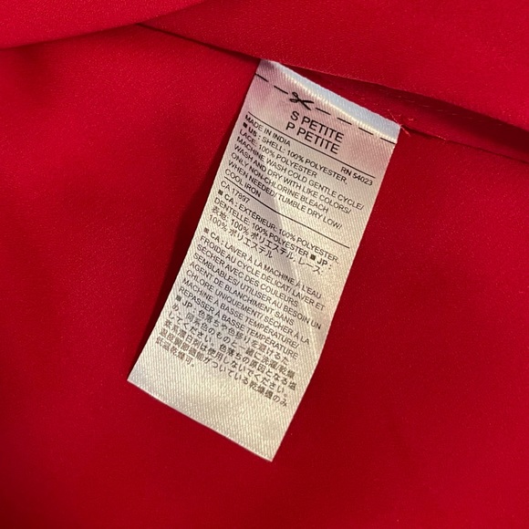 NWOT | Banana Republic | Red Blouse | Lace Detail - Picture 5 of 13